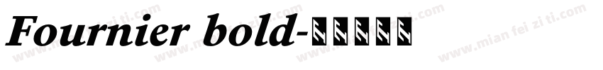 Fournier bold字体转换